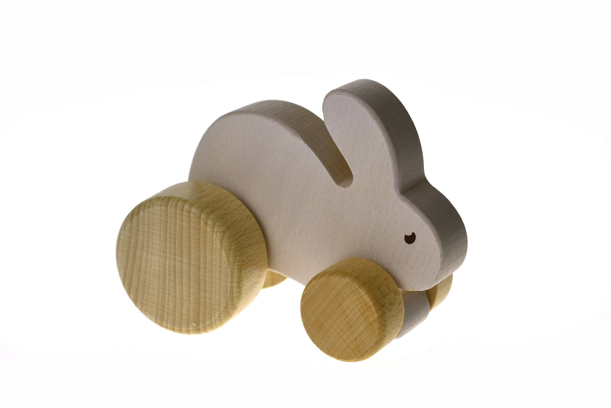 Wooden rabbit hot sale toys