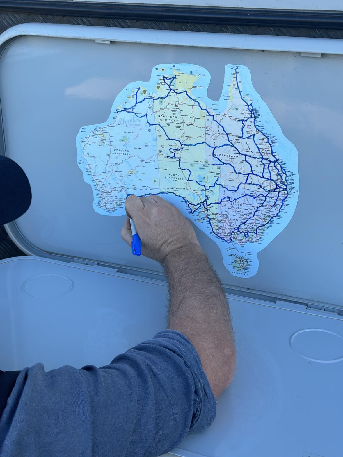 Map of Australia Stickers