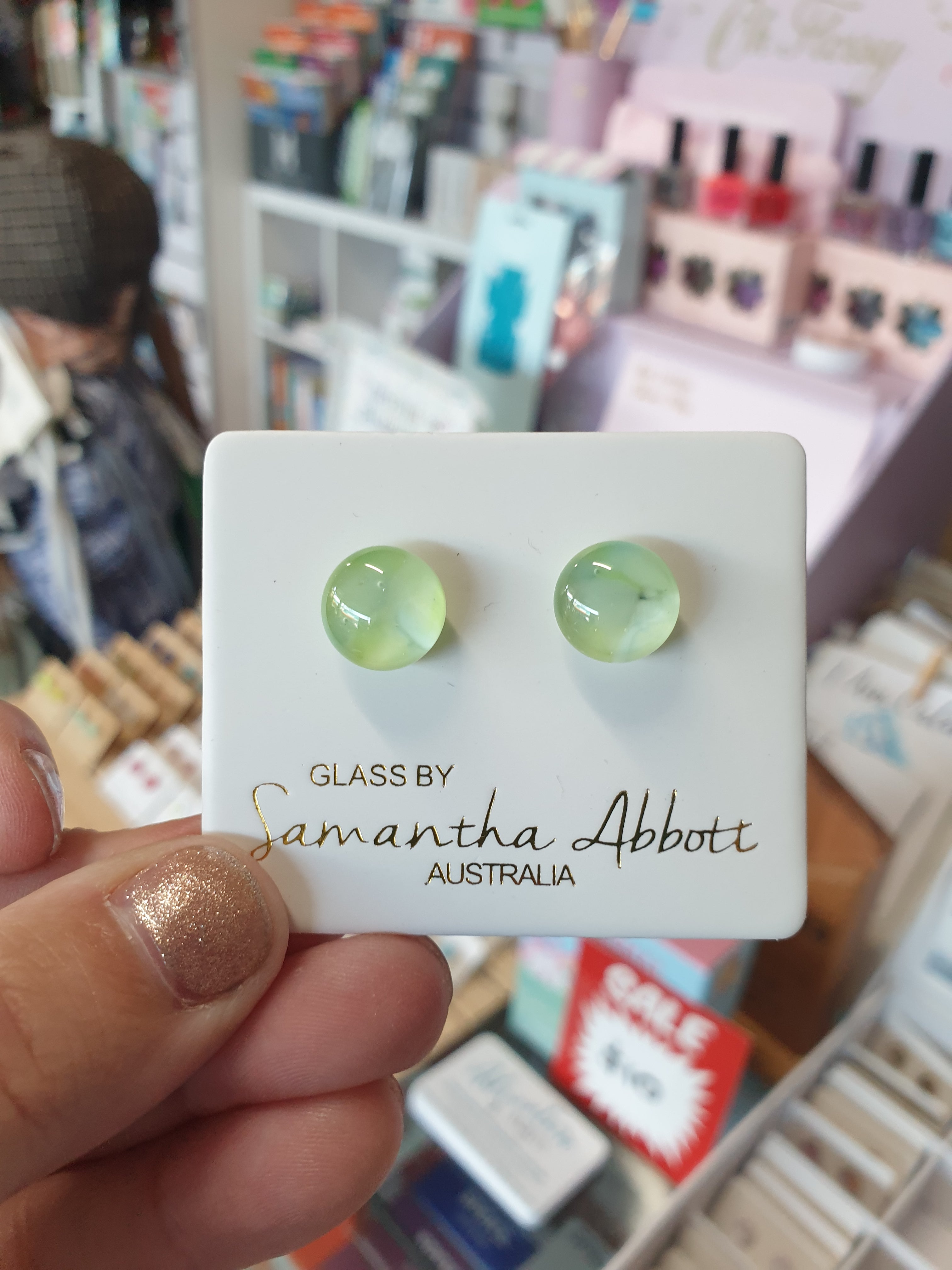 Glass By Samantha Abbott Stud Earrings