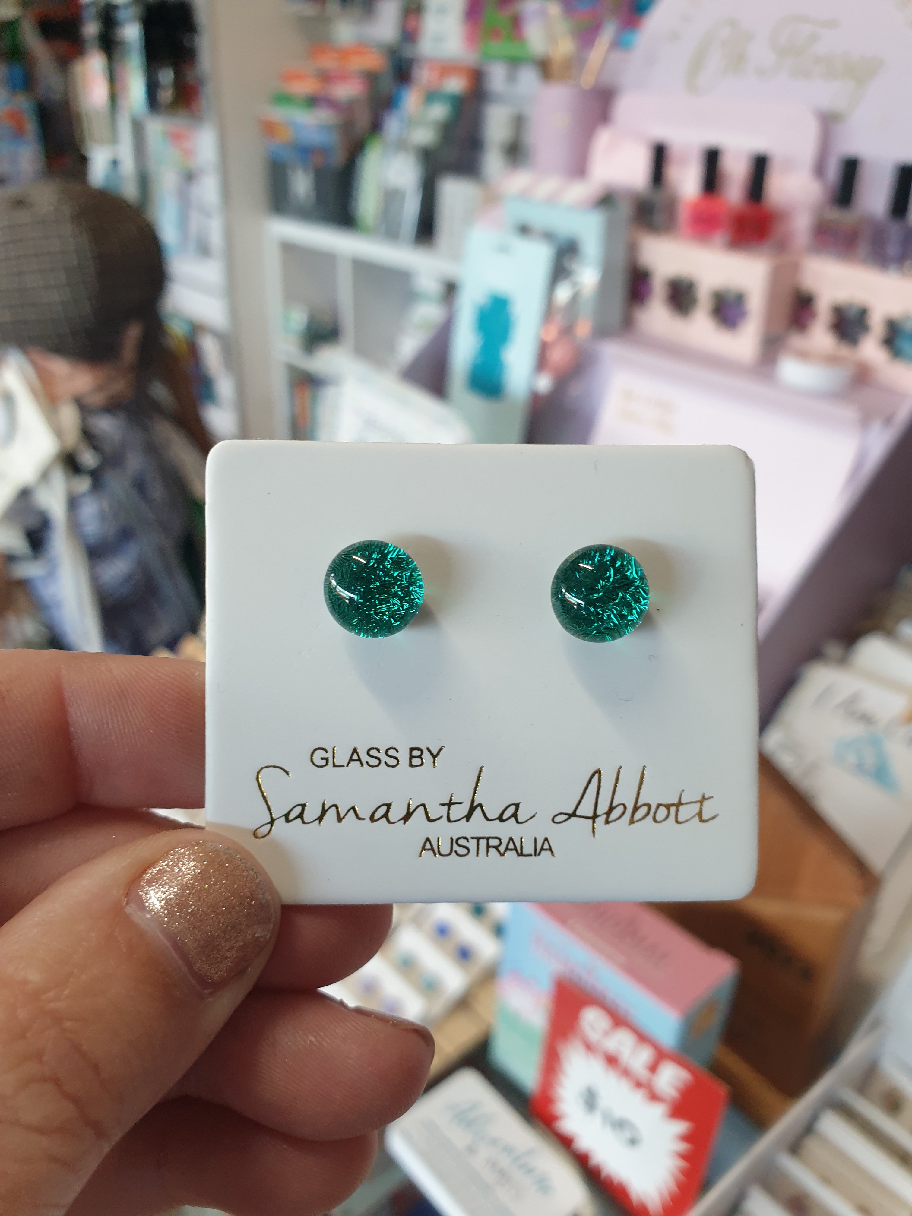 Glass By Samantha Abbott Stud Earrings