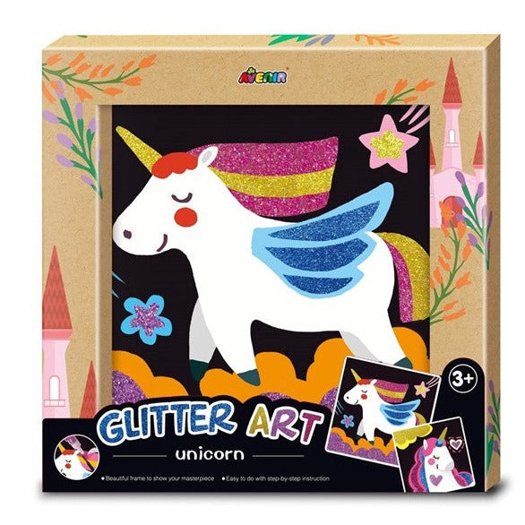 Glitter Art  Unicorn by Avenir