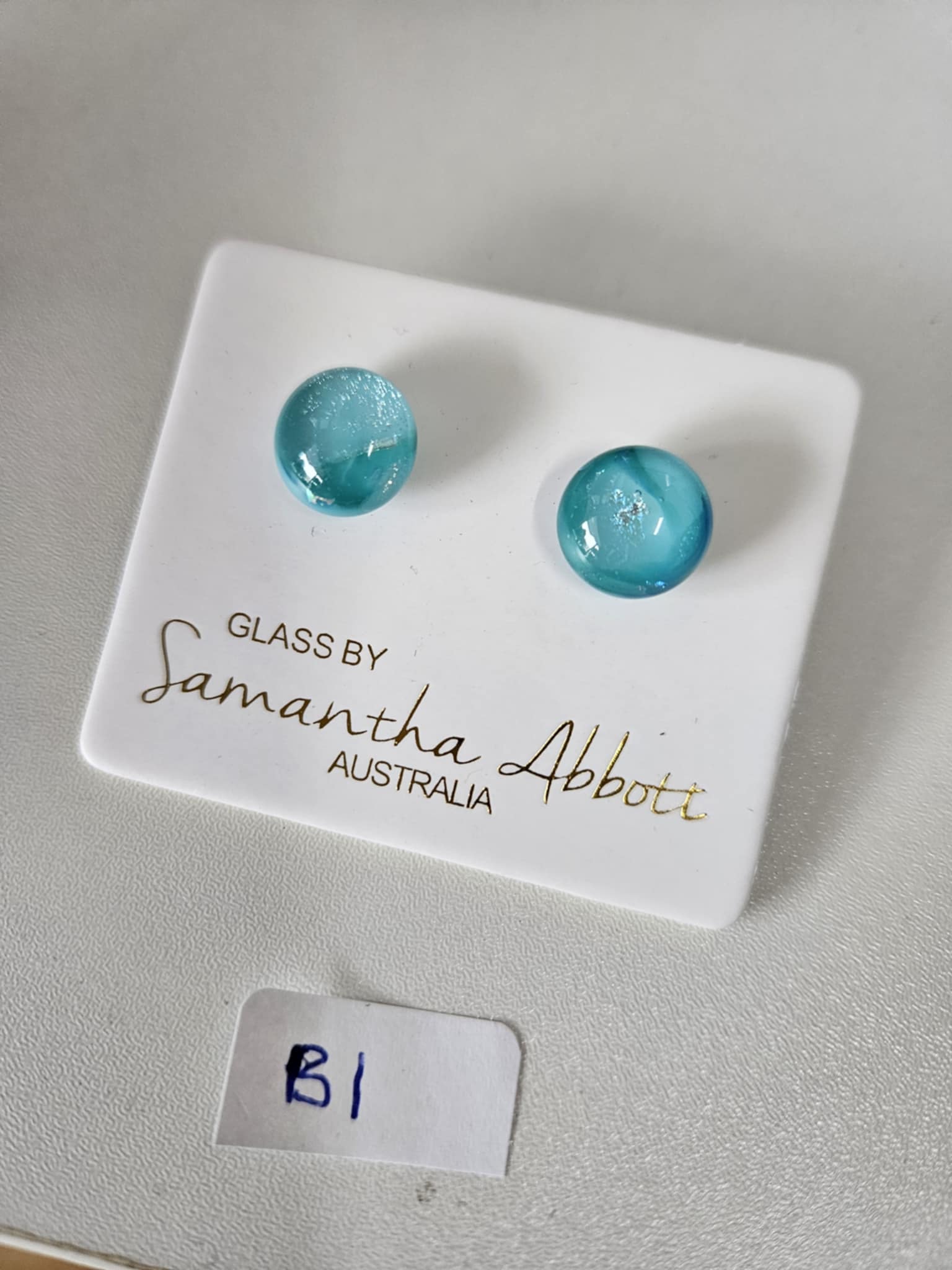 Glass By Samantha Abbott Stud Earrings