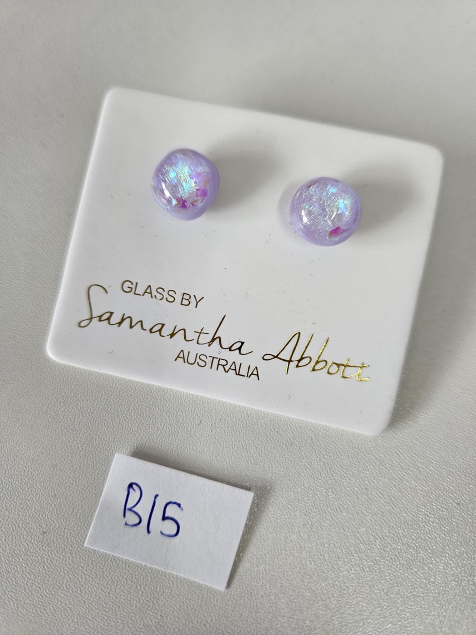 Glass By Samantha Abbott Stud Earrings