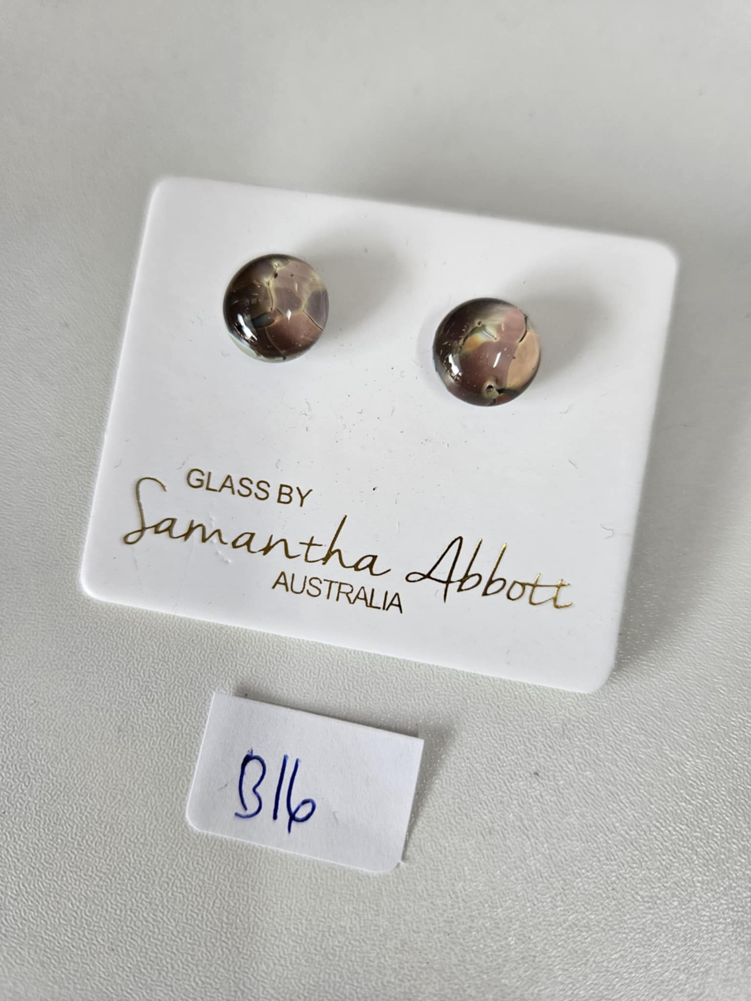 Glass By Samantha Abbott Stud Earrings