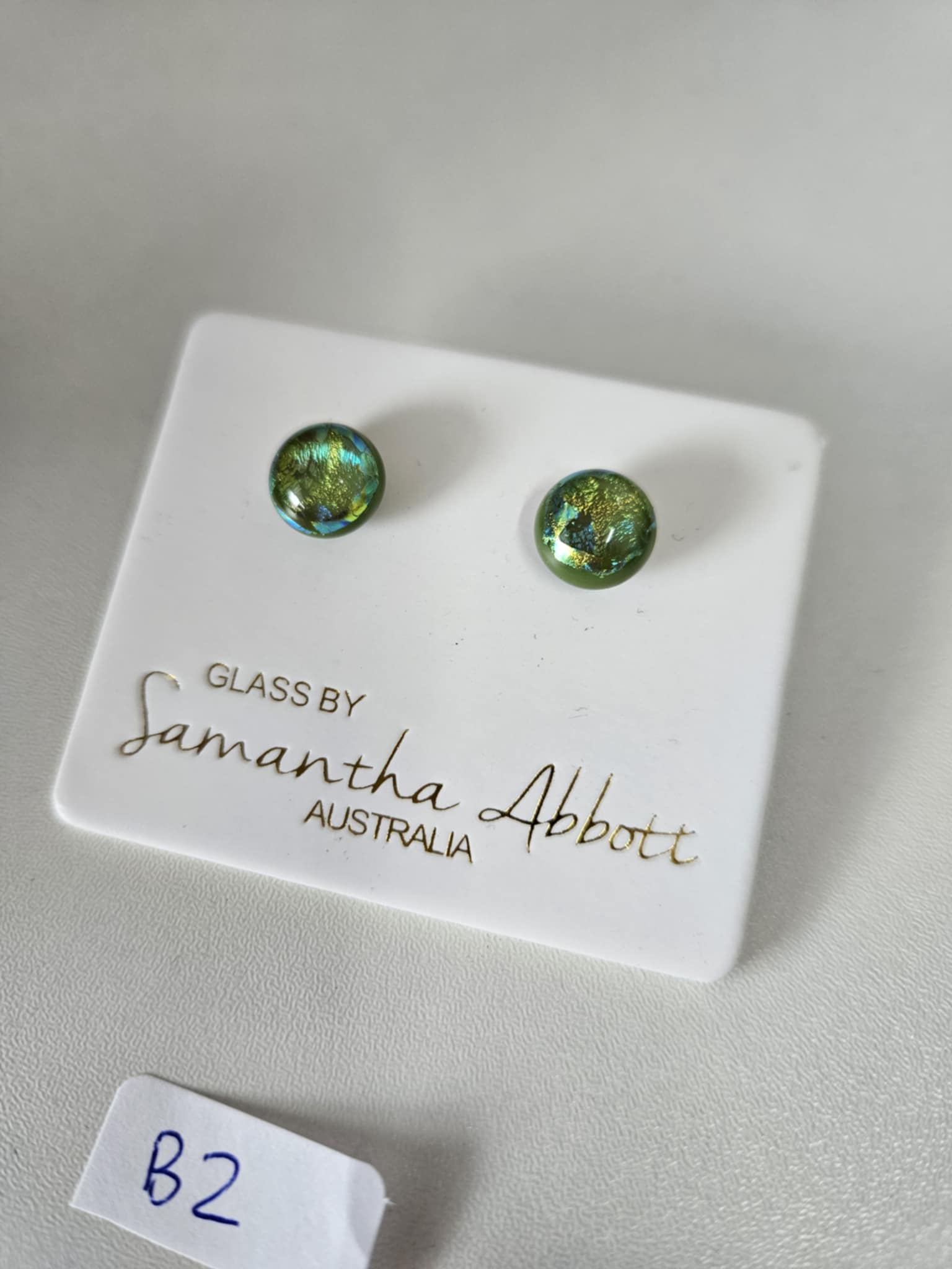 Glass By Samantha Abbott Stud Earrings