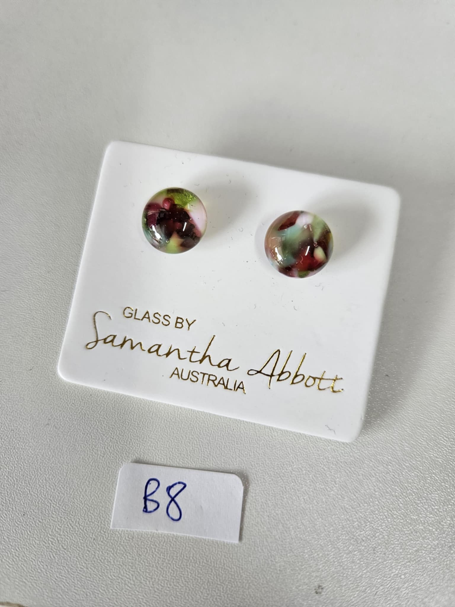 Glass By Samantha Abbott Stud Earrings