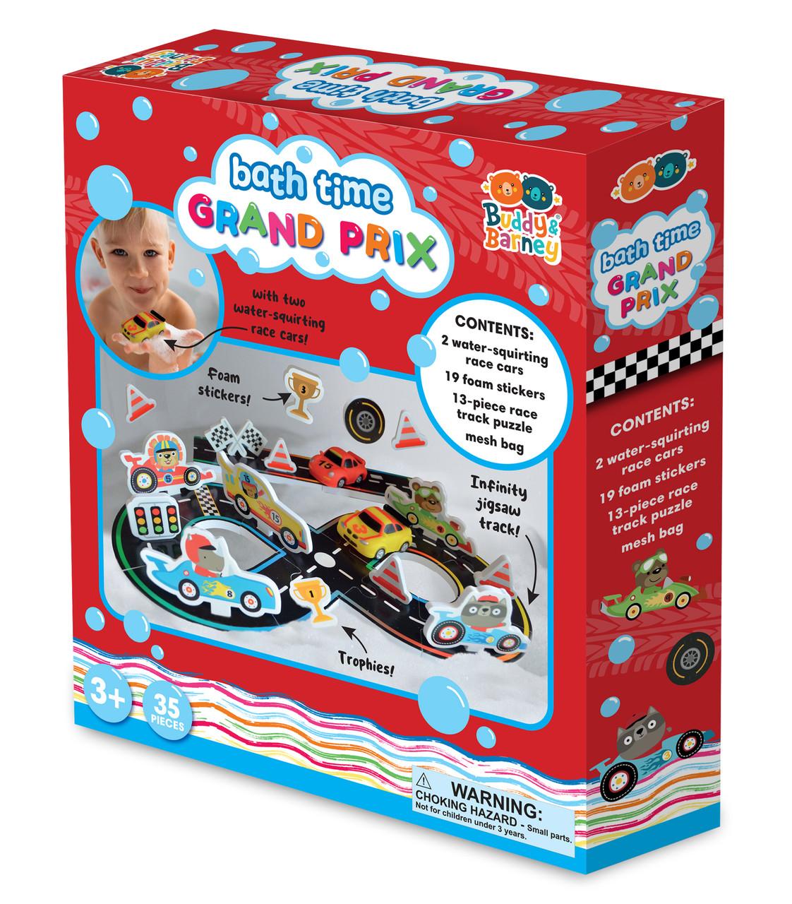 Bath Time Racing Car Grand Prix Set by Buddy & Barney