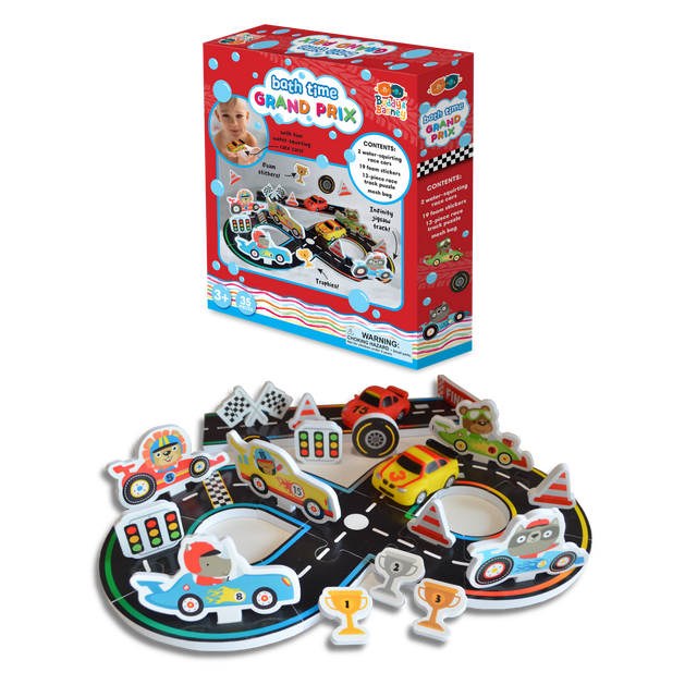 Bath Time Racing Car Grand Prix Set by Buddy & Barney