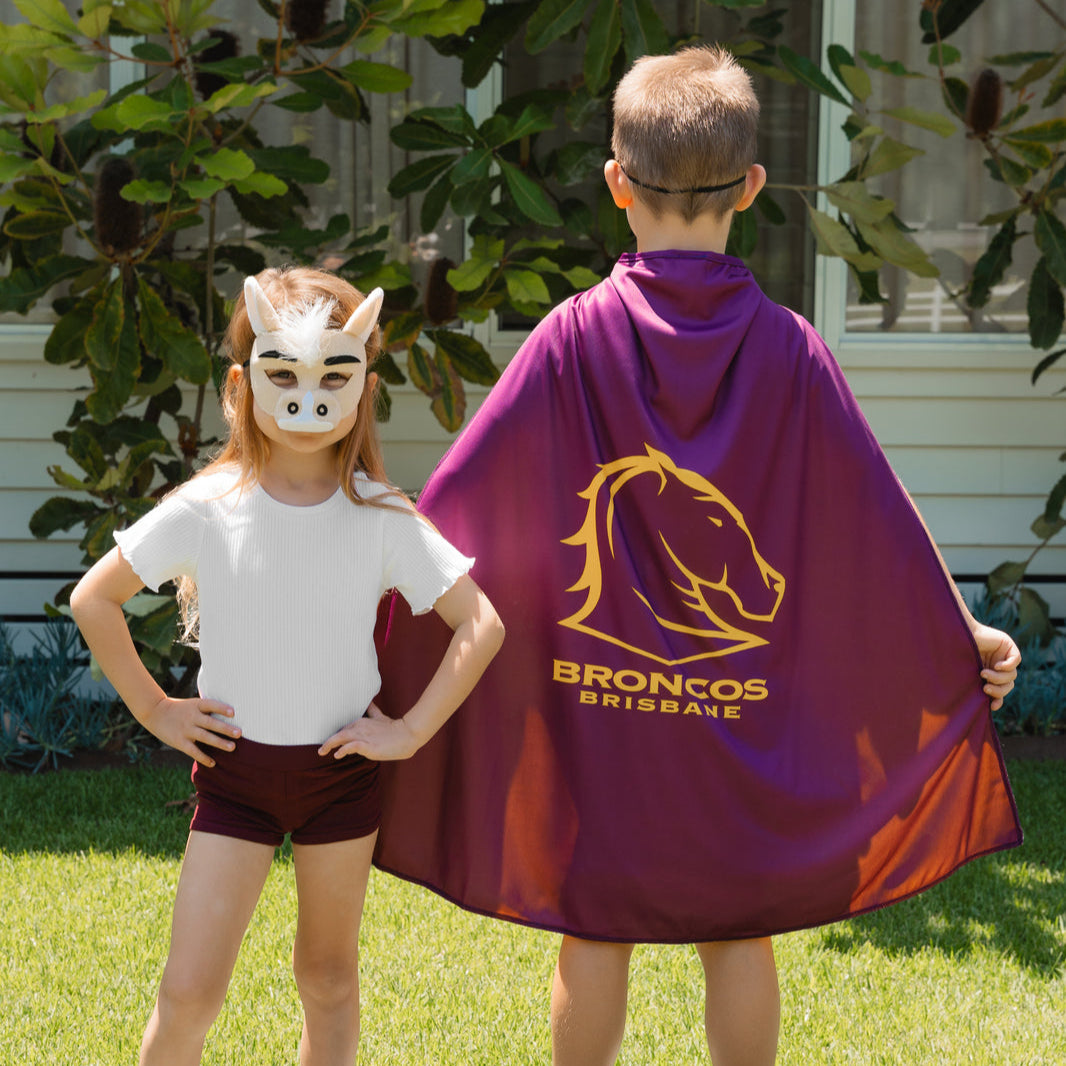 PRE ORDER Brisbane Broncos | Mascot Mask Or Cape