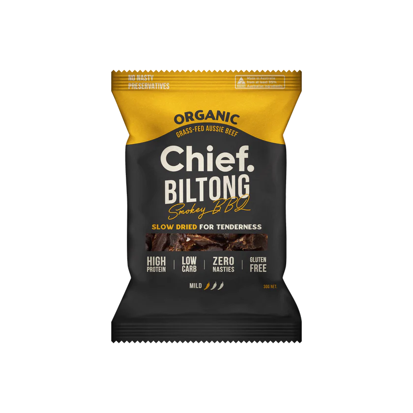 Chief Nutrition | Smokey BBQ Beef Biltong