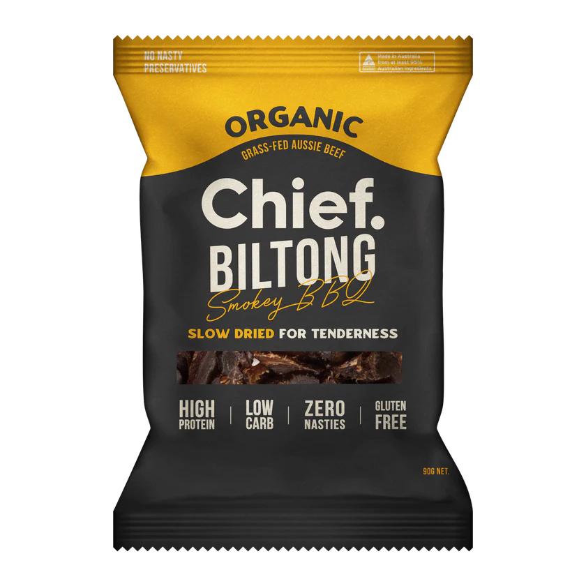 Chief Nutrition | Smokey BBQ Beef Biltong