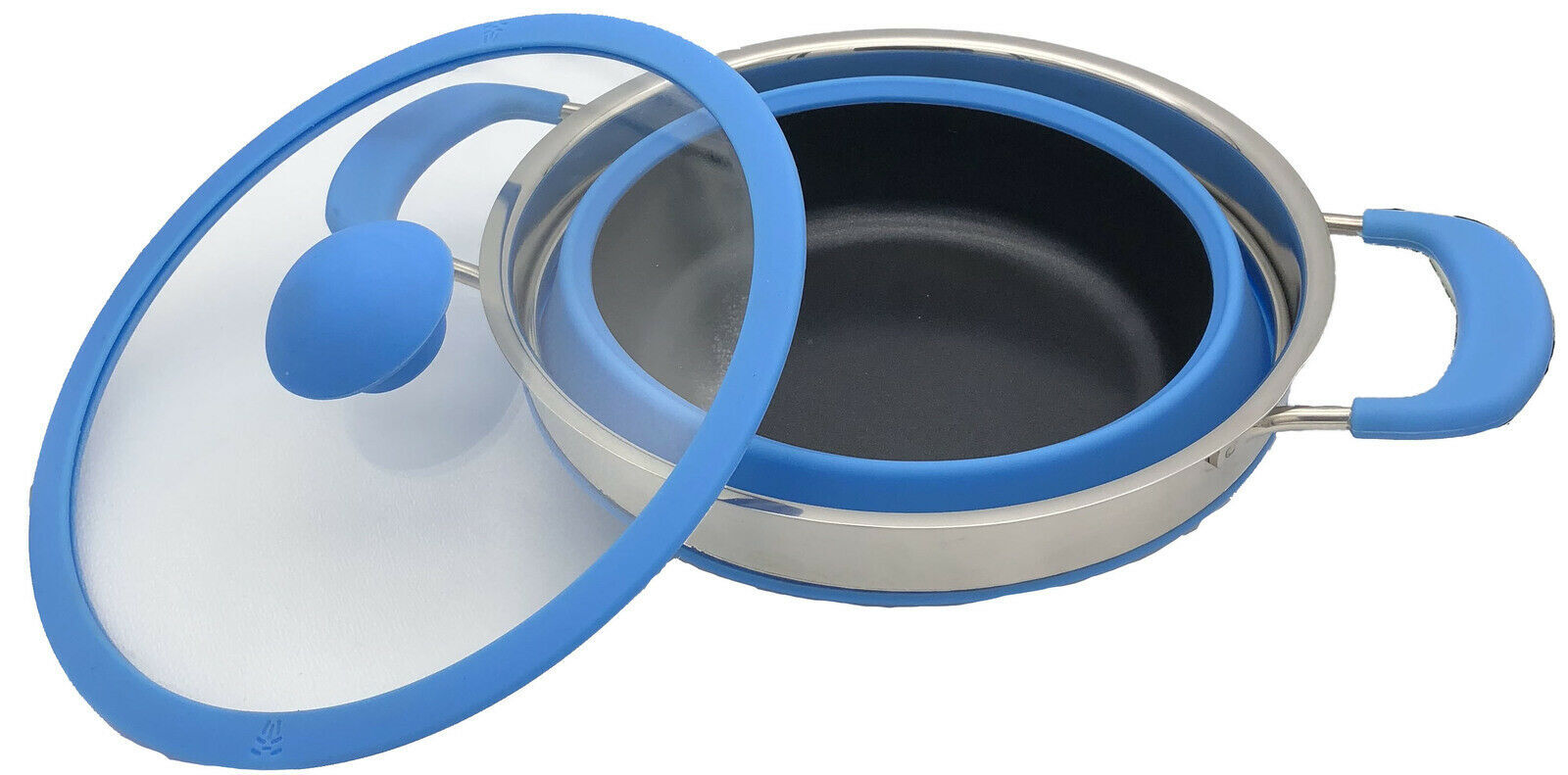 Collapsible Silicone Non Stick Pots