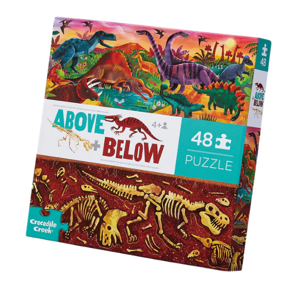 Crocodile Creek | Above and Below Dinosaur Puzzle 48pcs