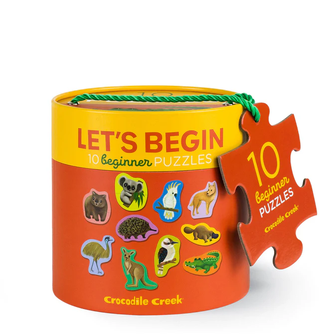 Crocodile Creek | Let's Begin Puzzle 2pc Aussie Animals