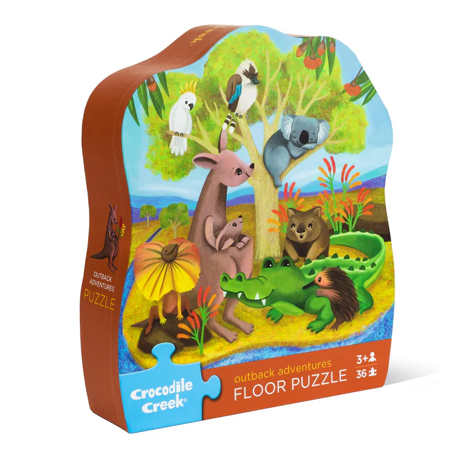 Crocodile Creek | Classic Floor Puzzle | Outback Adventures 36pc