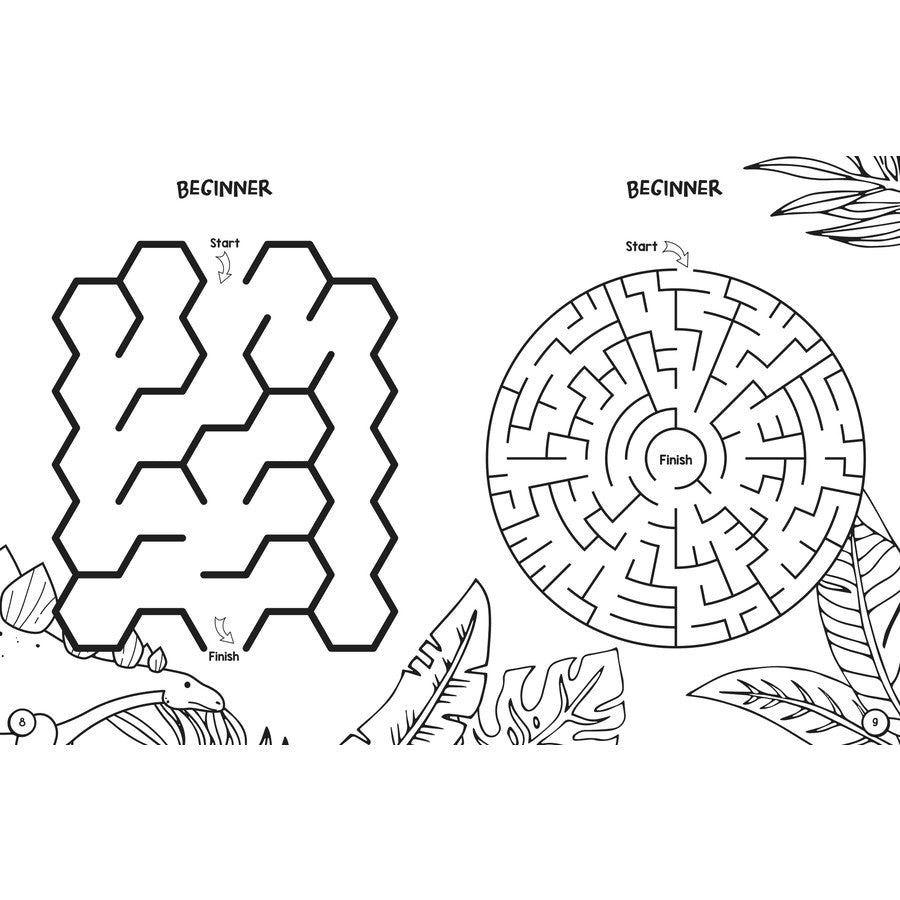 Dinosaur Colouring And Maze Book