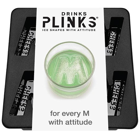 DrinksPlinks Ice Shapes | Letter M