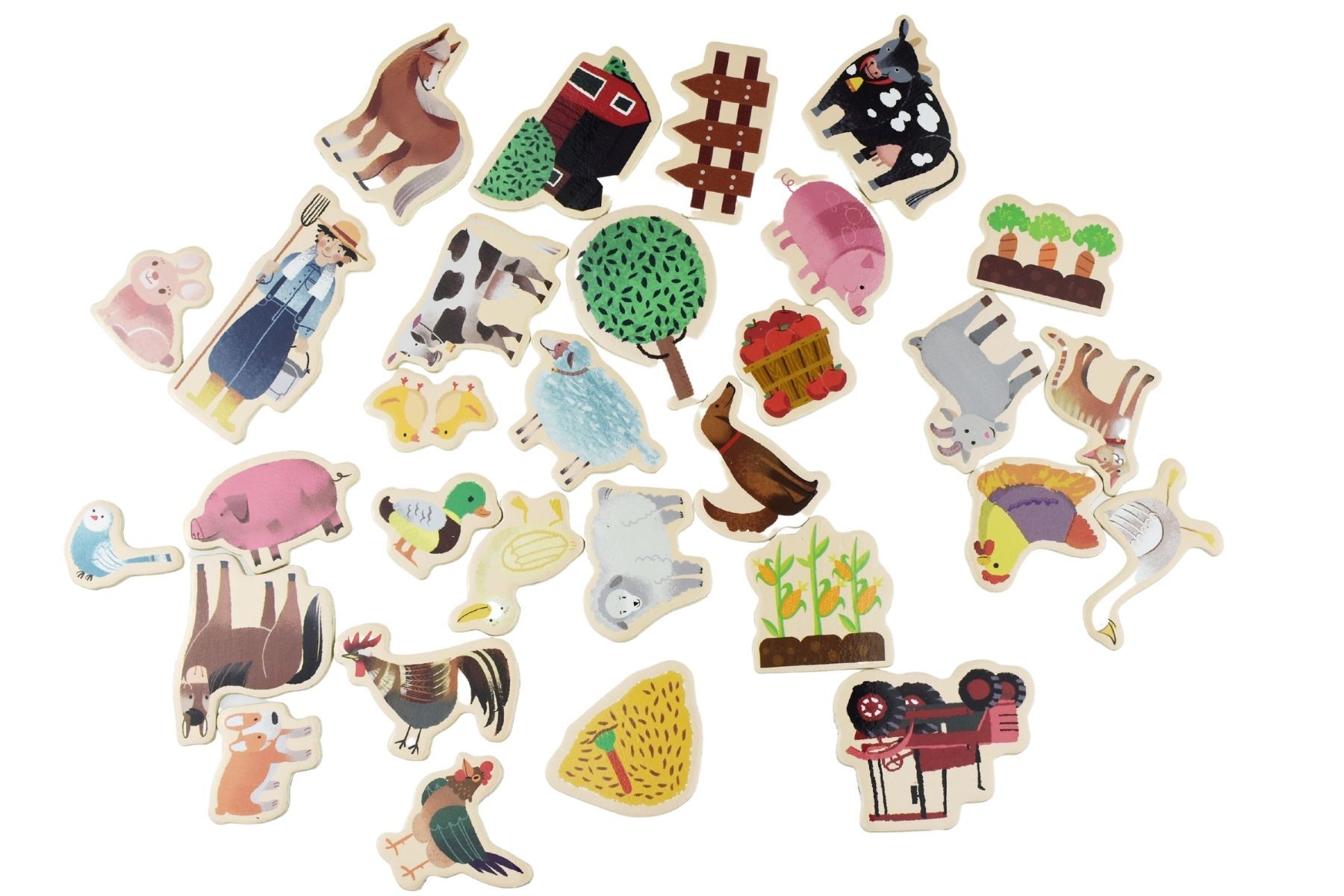 Fridge Friends Magnetic | Farmyard and Animals 30 pcs