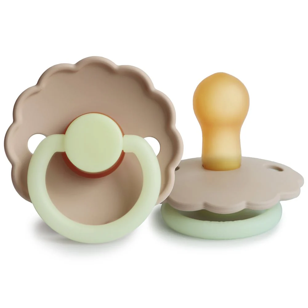 FRIGG Dummies | Natural Latex Pacifier | Night Daisy