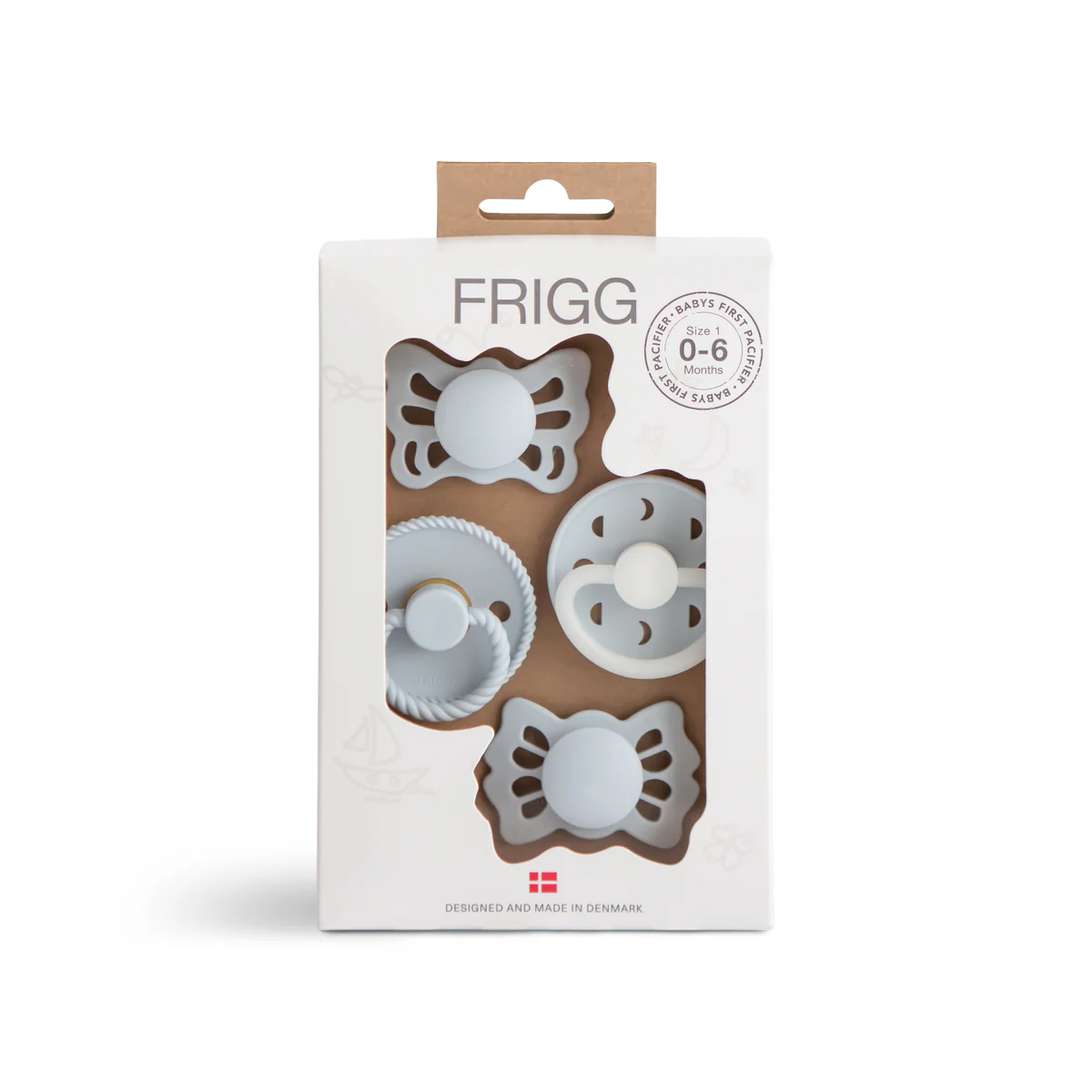 FRIGG Dummies | Natural Latex Pacifier | 4 pack