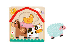 Farm Animal Multi-Layered Puzzle By Tooky Toy