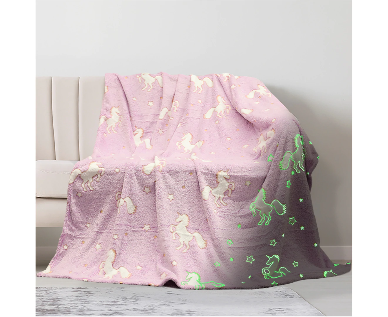 Glow In The Dark Throw Blanket