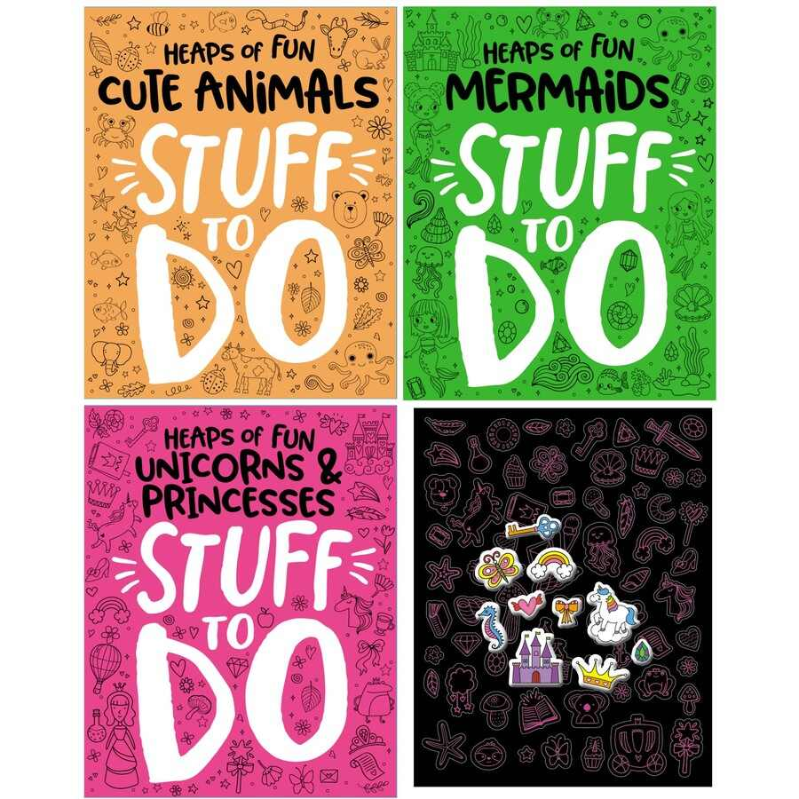 Stuff To Do Bubble Sticker Activity Cases