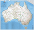 Hema Maps | Australia Handy Map Laminated 745x620mm Tube