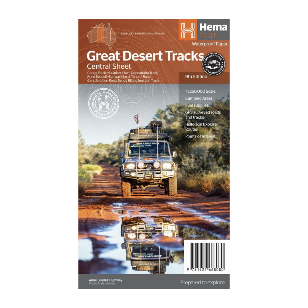 Hema Maps | Great Desert Tracks Central Sheet