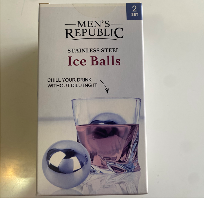 15% OFF Men's Republic | Stainless Steel Ice Balls 2 pack