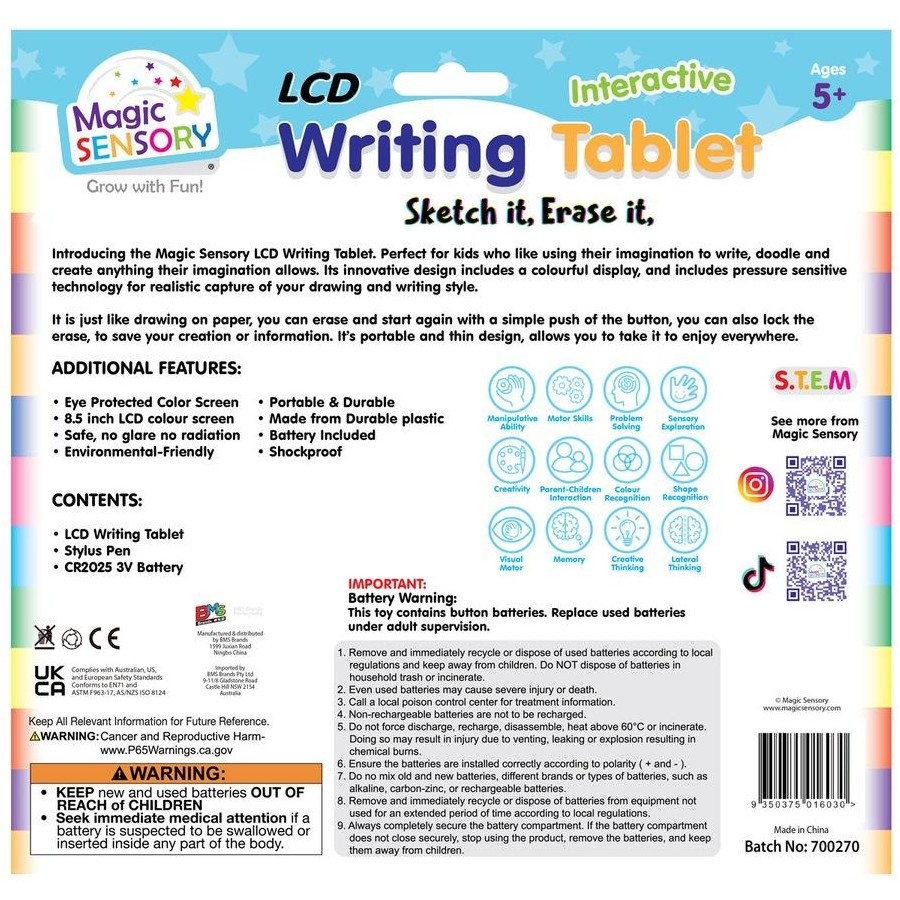 Magic Sensory | LCD Writing Tablet