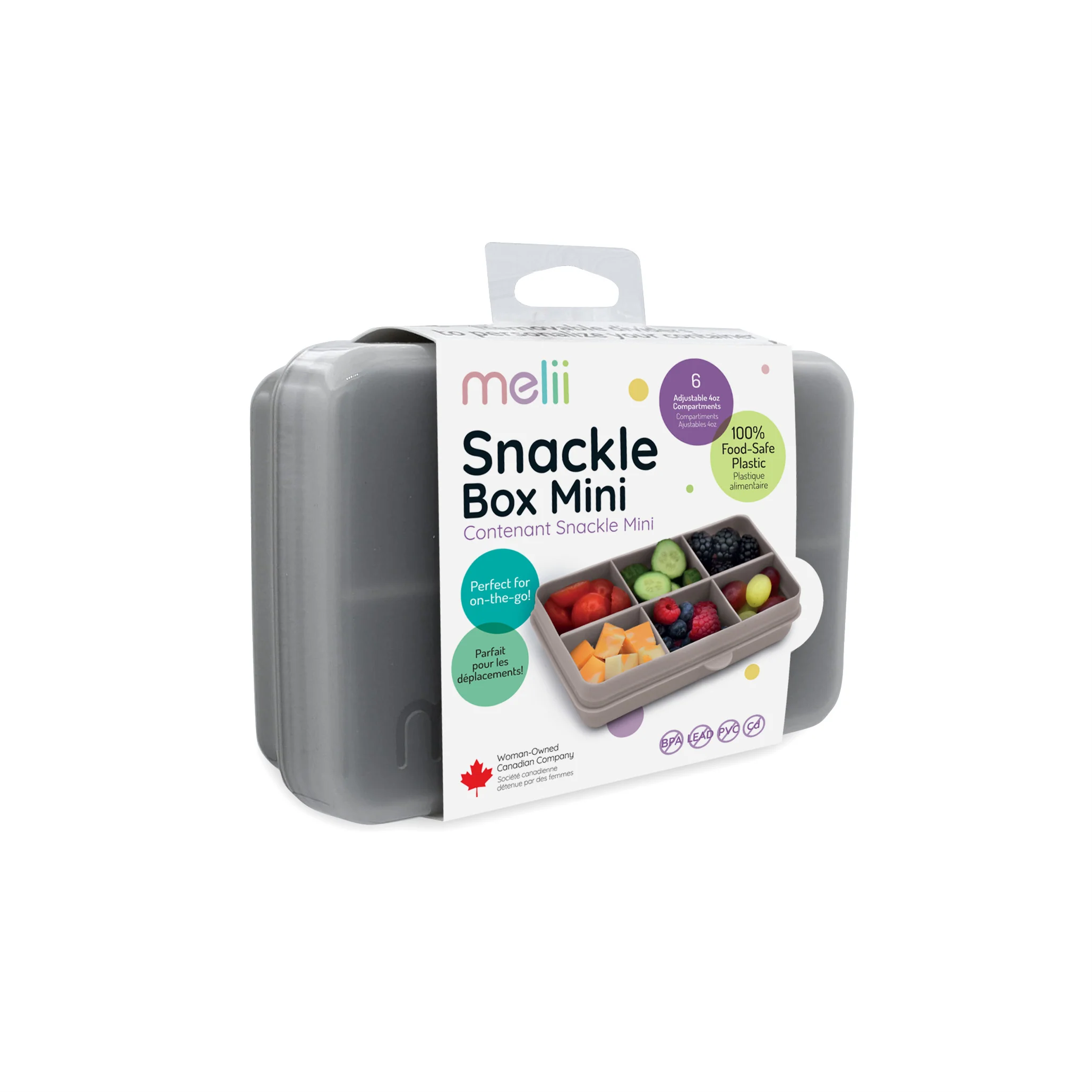 Melii Snackle Box Mini | 6 Compartments