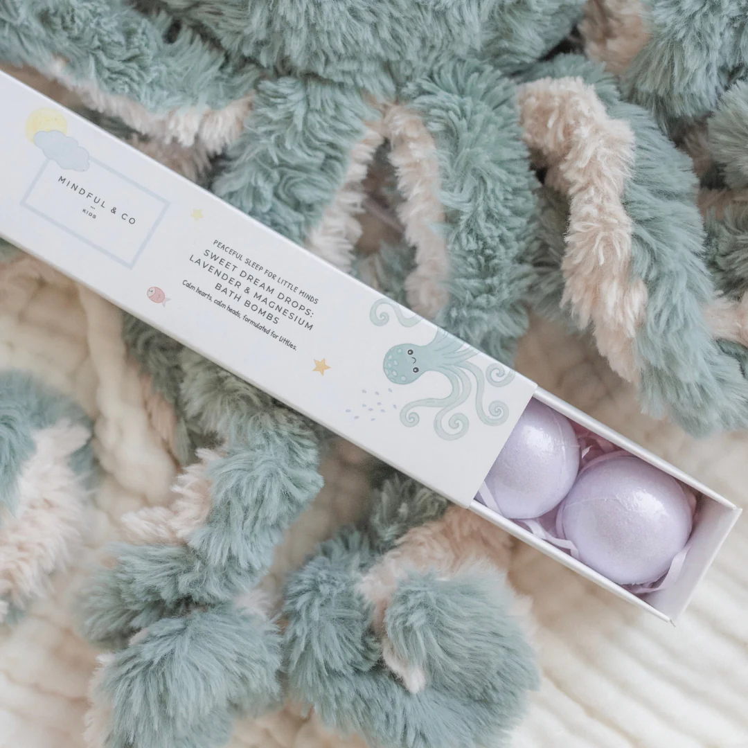 Mindful and Co Kids | Sweet Dream Drops Lavender and Magnesium Bath Bombs