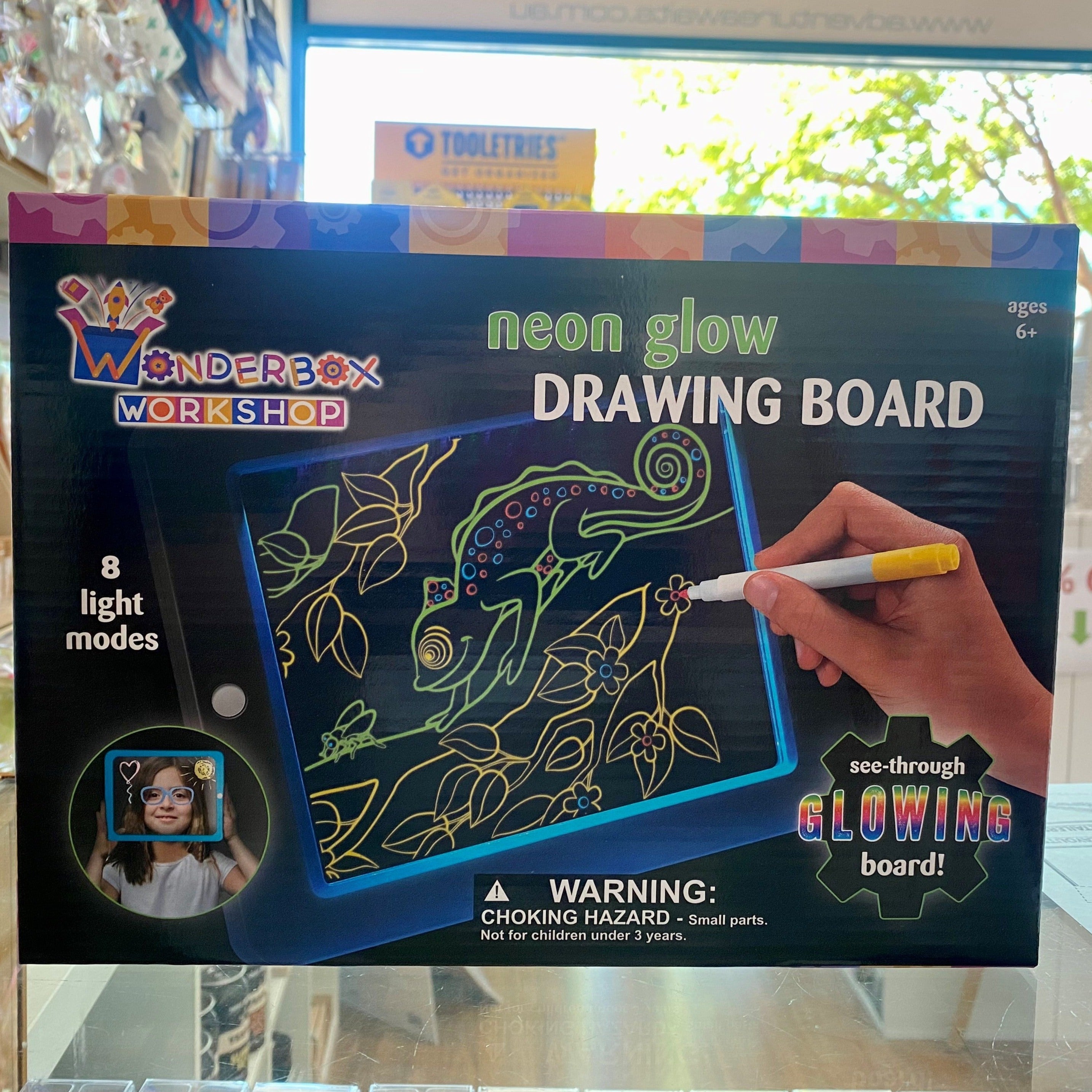 Neon Glow Drawing Board