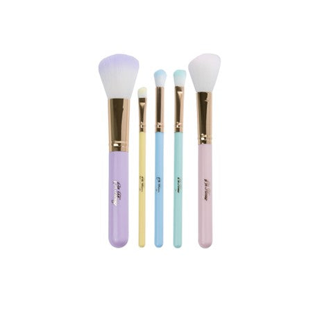 Oh Flossy | 5-Piece Rainbow Makeup Brush Set