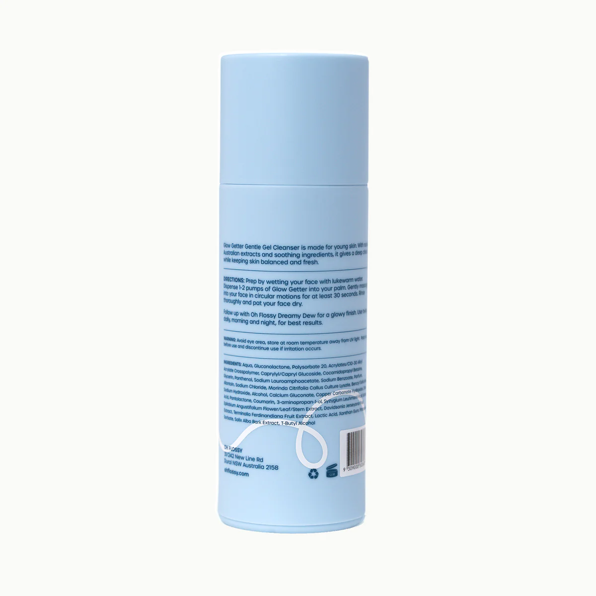 Oh Flossy Glow Getter Gentle Gel Cleanser 120ml