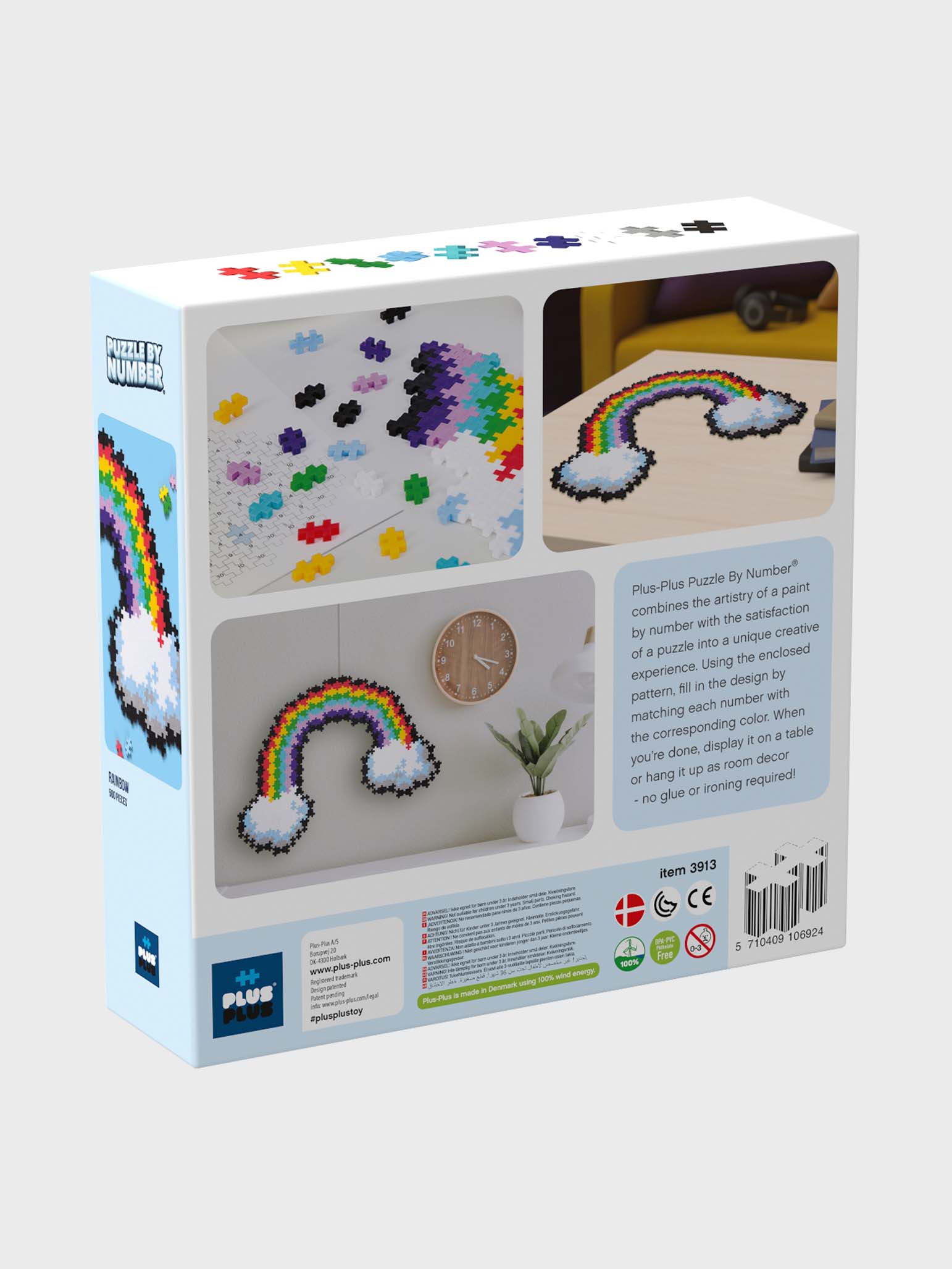 Plus-Plus Puzzle By Number | Rainbow 500pc