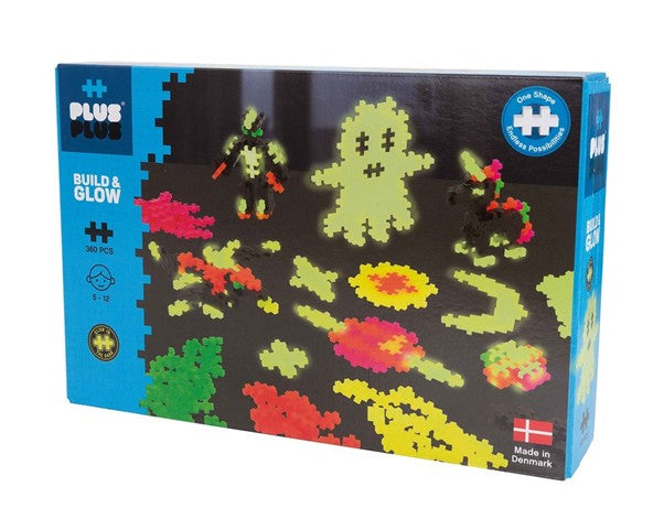 Plus-Plus Build and Glow | Glow in the Dark 360 pc