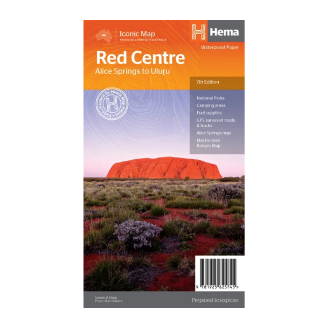 Hema Maps Red Centre Alice Springs to Uluru | Iconic Map