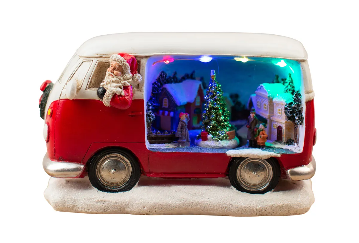 Christmas Santa in Kombi with LED & Music 042