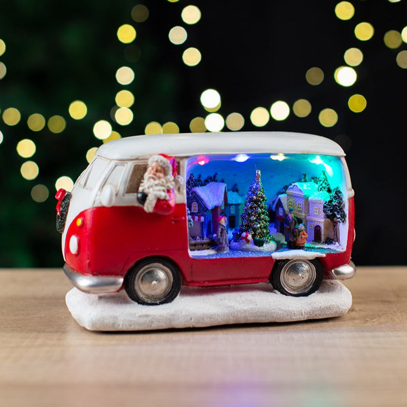 Christmas Santa in Kombi with LED & Music 042