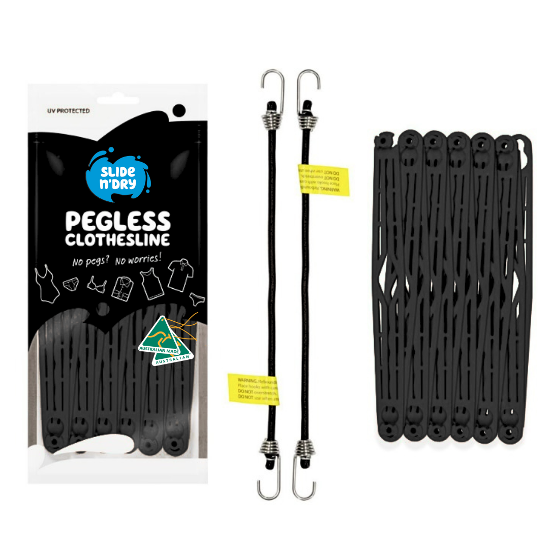 Slide n' Dry Pegless Clothesline | BLACK