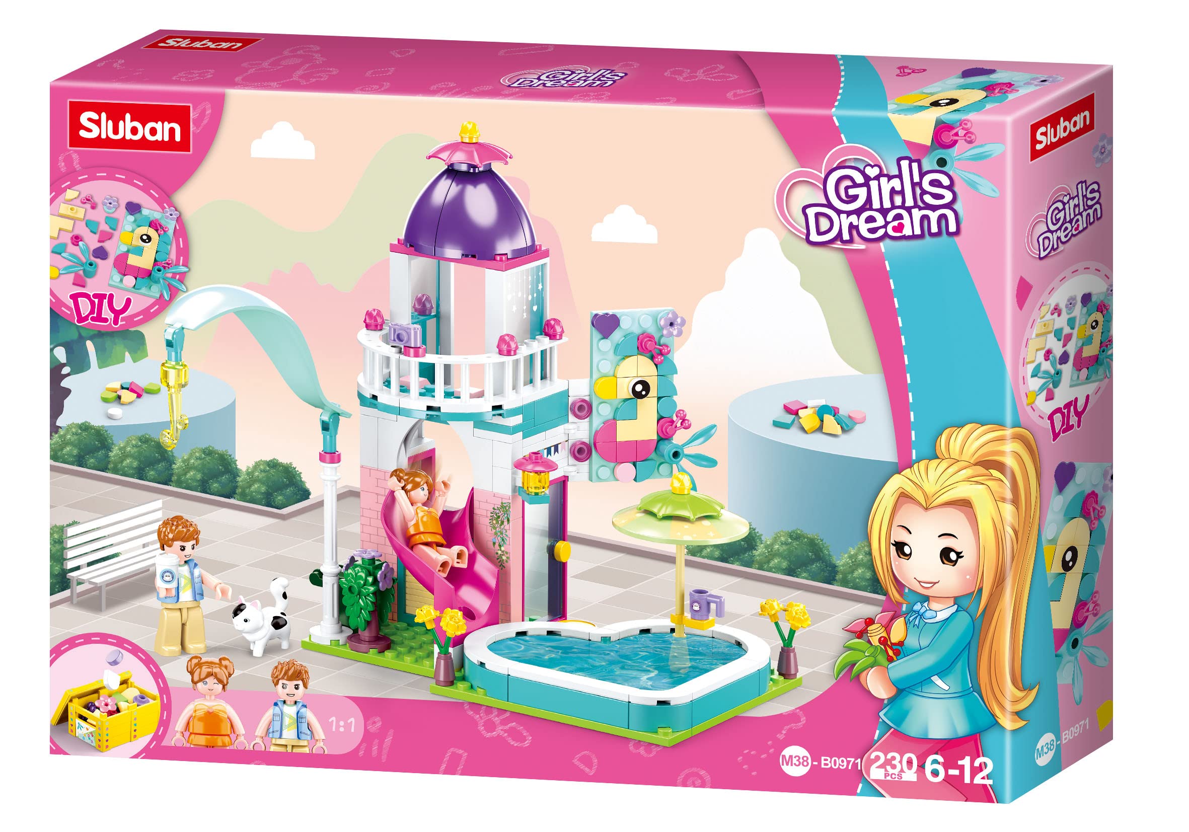 Sluban Bricks - Girls Dream Pool Party 230pcs B0971