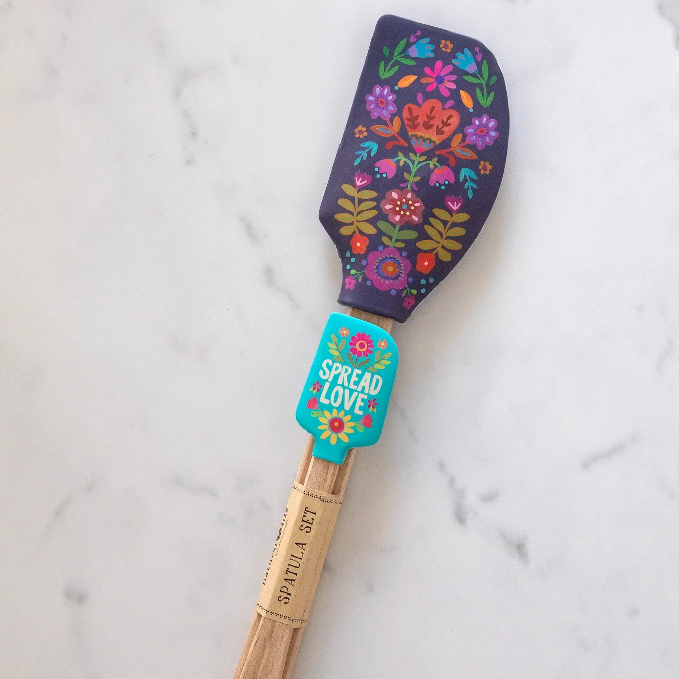 Spatula 2 Set Flower by Natural Life