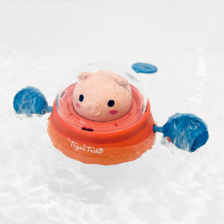 Tiger Tribe Bath Paddle Ship | Space Piggy