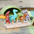 Tara Treasures | Felt Finger Puppet Set Dinosaurs