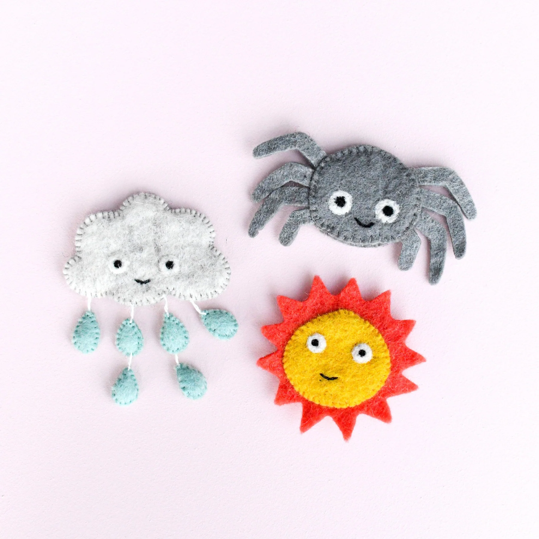 Tara Treasures | Felt Finger Puppet Set Itsy Bitsy Spider