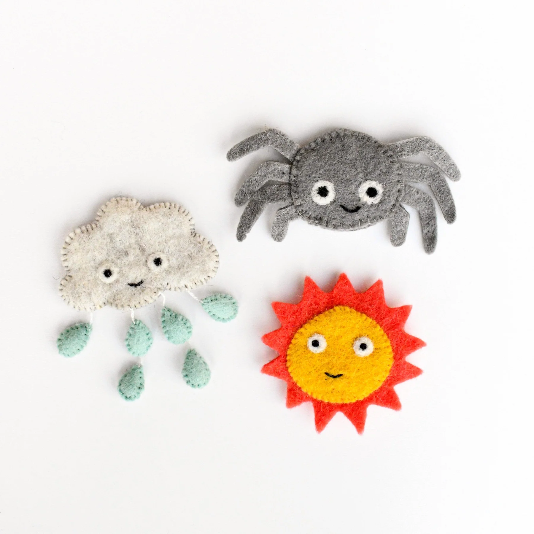 Tara Treasures | Felt Finger Puppet Set Itsy Bitsy Spider