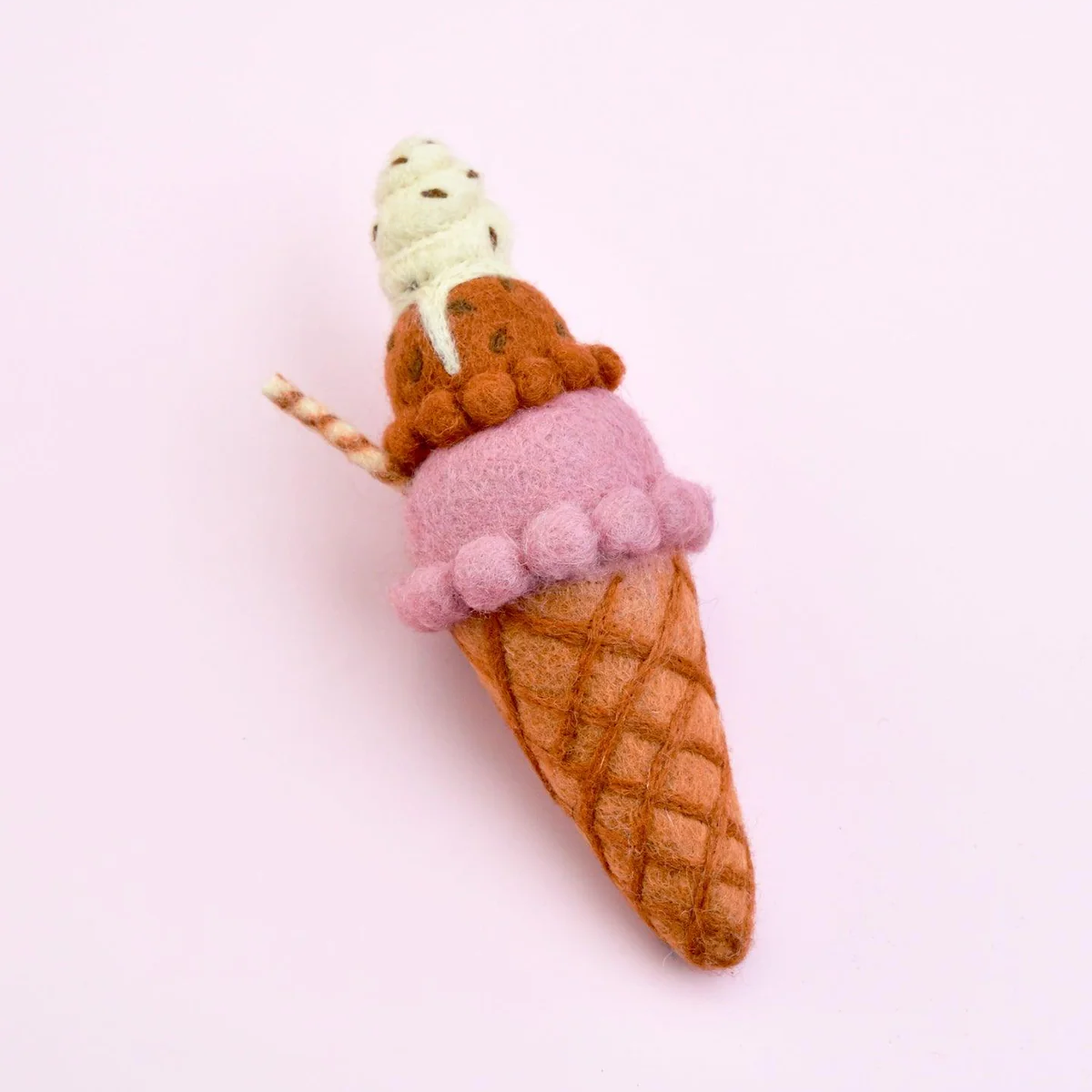 Tara Treasures | Felt Neapolitan Ice Cream