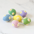 Tara Treasures | Felt Pastel Eggs With Flowers Set of 6